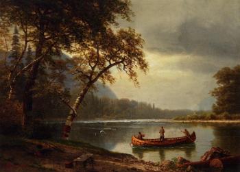 阿爾伯特 比爾施塔特 Salmon Fishing on the Cascapediac River 阿爾伯特 比爾施塔特 Salmon Fishing on the Cascapediac River
